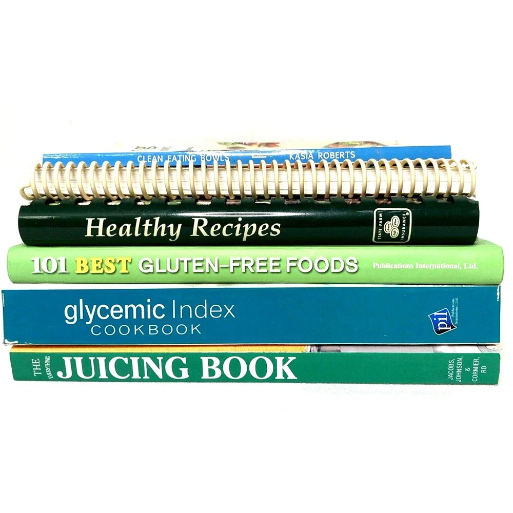 Lot of 6 Healthy Cookbooks Diet Lifestyle Health Wellness